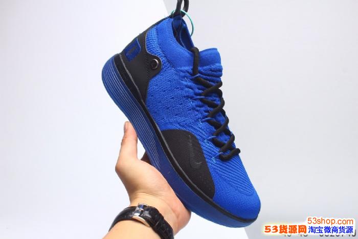 耐克 Nike 杜兰特KD 11 透气高频针织飞线 全掌蓝球鞋