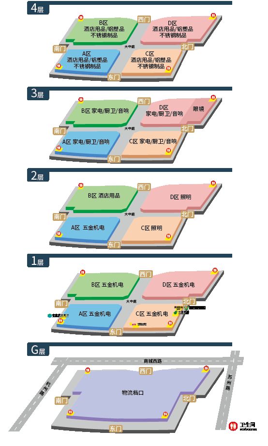 贵阳西南商贸城各个区都卖什么？六个广场功能布局一览