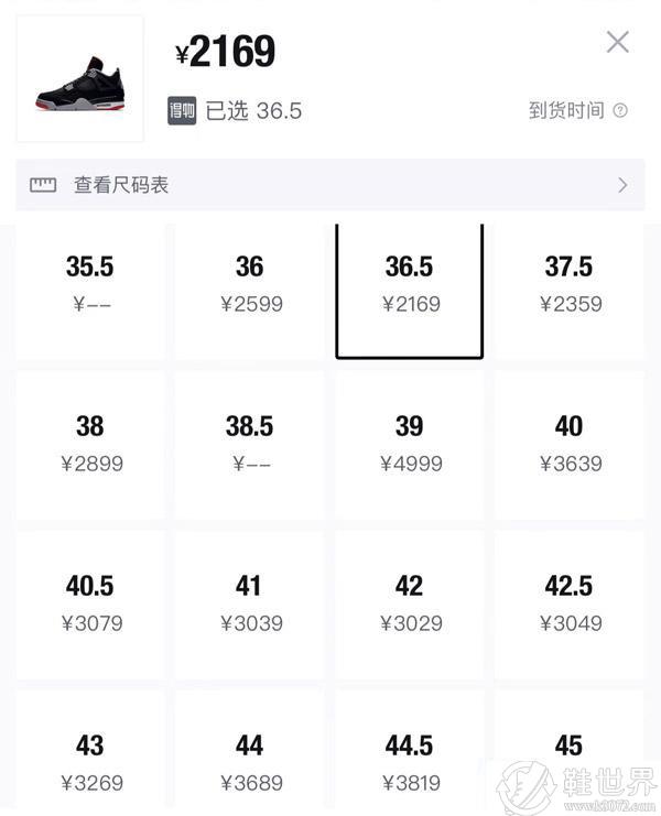 aj4多少钱一双正品？来看看销量最好的5款价格一览表