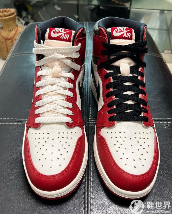 Air Jordan 1,AJ1,发售,DZ5485-612 目前最清晰芝加哥 AJ1 实物图来了！脚感也有升级？！