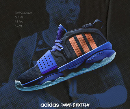 全新 adidas Dame 8 EXTPLY开箱测评